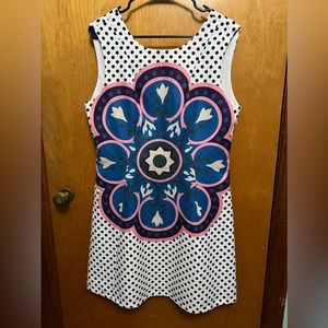 Pink Martini Floral & Polka Dot Dress